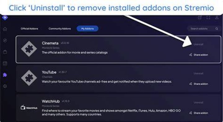Étapes pour installer un addon sur stremio