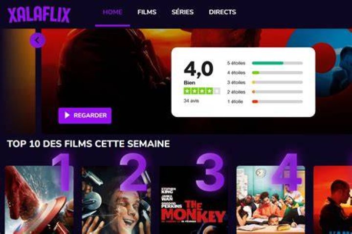 Utiliser la recherche et les cat&eacute;gories sur xalaflix pour trouver un film